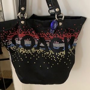 Limited Edition multi colored studded Coach Bag
